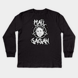 Hail Sagan Vintage Kids Long Sleeve T-Shirt